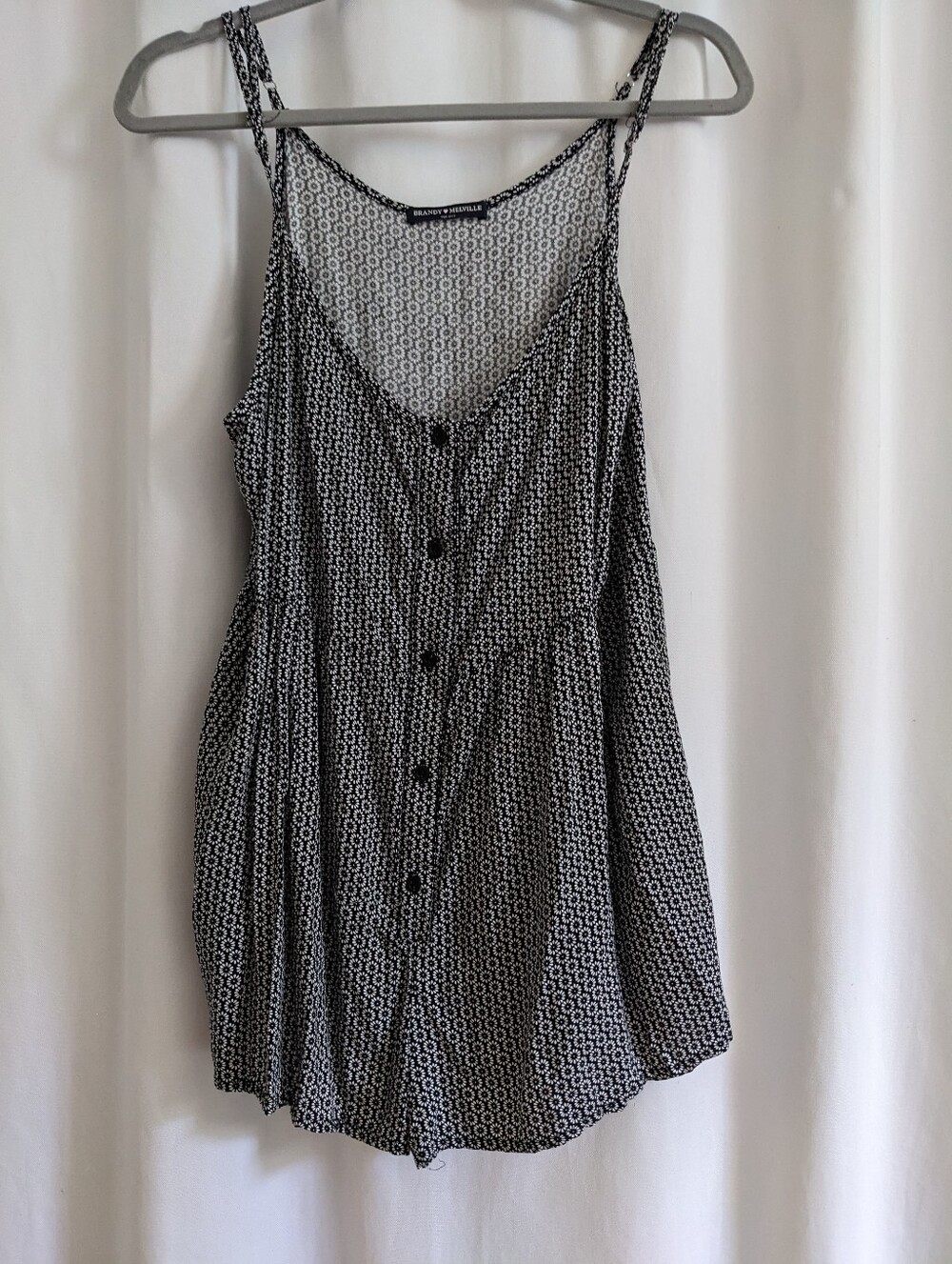 Brandy Melville Kimia Romper One Size Floral Print